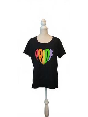 Brisco Brands Ladies XL Black PRIDE Graphic T-Shirt